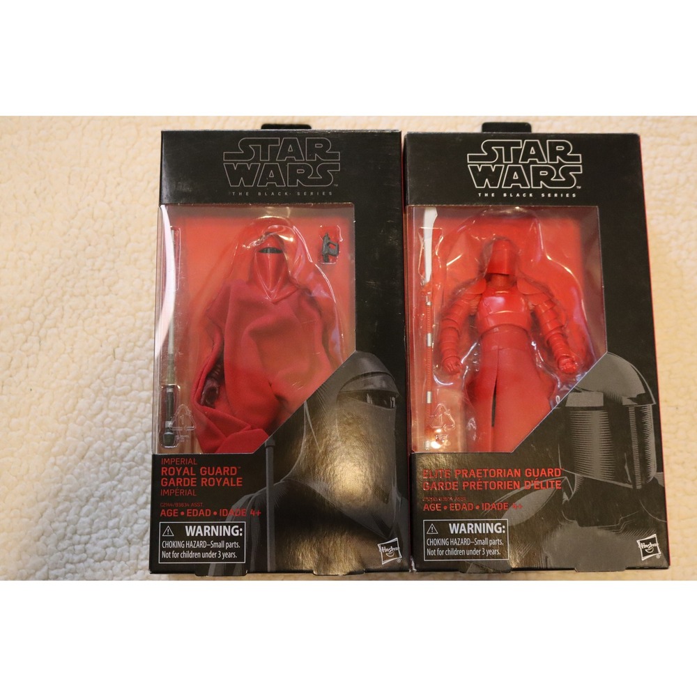 Star Wars Black Series Imperial Royal Guard 38 & Elite Praetorian Guard Figures